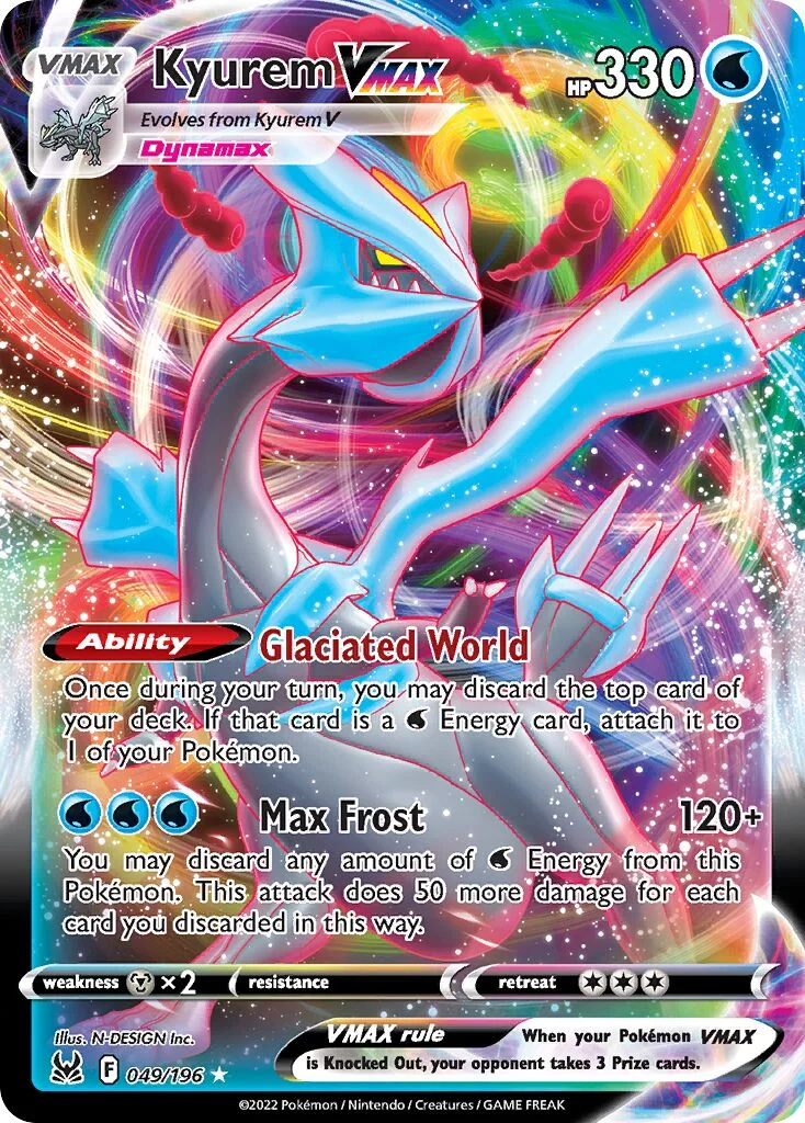Kyurem VMAX 「PLAY_POKEMON_PRIZE_PACK_SERIES_THREE 049/196」「EN」