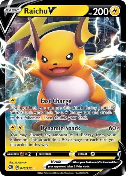 Raichu V 「PLAY_POKEMON_PRIZE_PACK_SERIES_THREE 045/172」「EN」