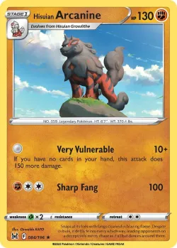 Hisuian Arcanine 「PLAY_POKEMON_PRIZE_PACK_SERIES_THREE 084/196」「EN」