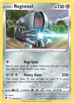 Registeel 「PLAY_POKEMON_PRIZE_PACK_SERIES_THREE 108/189」「EN」