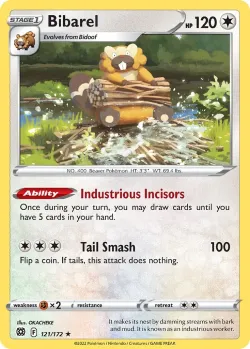 Bibarel 「PLAY_POKEMON_PRIZE_PACK_SERIES_THREE 121/172」「EN」