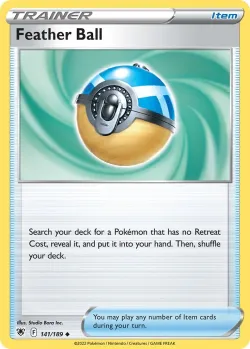 Feather Ball 「PLAY_POKEMON_PRIZE_PACK_SERIES_THREE 141/189」「EN」