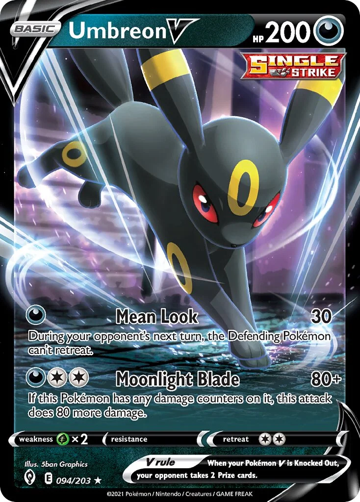 Umbreon V 「PLAY_POKEMON_PRIZE_PACK_SERIES_TWO 094/203」「EN」