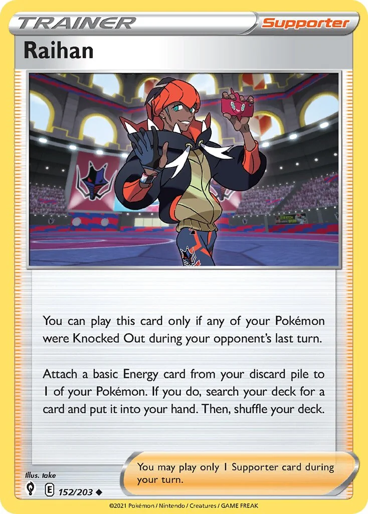 Raihan 「PLAY_POKEMON_PRIZE_PACK_SERIES_TWO 152/203」「EN」
