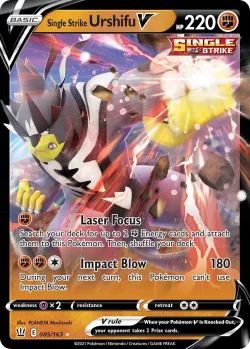 Single Strike Urshifu V 「PLAY_POKEMON_PRIZE_PACK_SERIES_TWO 085/163」「EN」