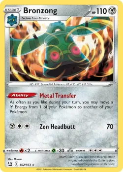 Bronzong 「PLAY_POKEMON_PRIZE_PACK_SERIES_TWO 102/163」「EN」