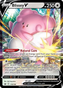 Blissey V 「PLAY_POKEMON_PRIZE_PACK_SERIES_TWO 119/198」「EN」