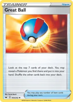 Great Ball 「PLAY_POKEMON_PRIZE_PACK_SERIES_TWO 164/202」「EN」