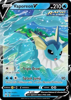 Vaporeon V 「PLAY_POKEMON_PRIZE_PACK_SERIES_TWO SWSH150」「EN」