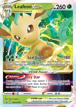 Leafeon VSTAR 「PLAY_POKEMON_PRIZE_PACK_SERIES_TWO SWSH195」「EN」