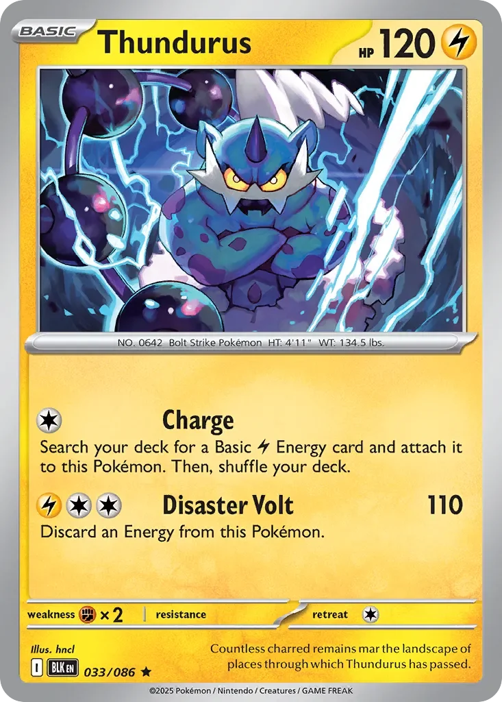 Thundurus 「BLK 033/086」「EN」