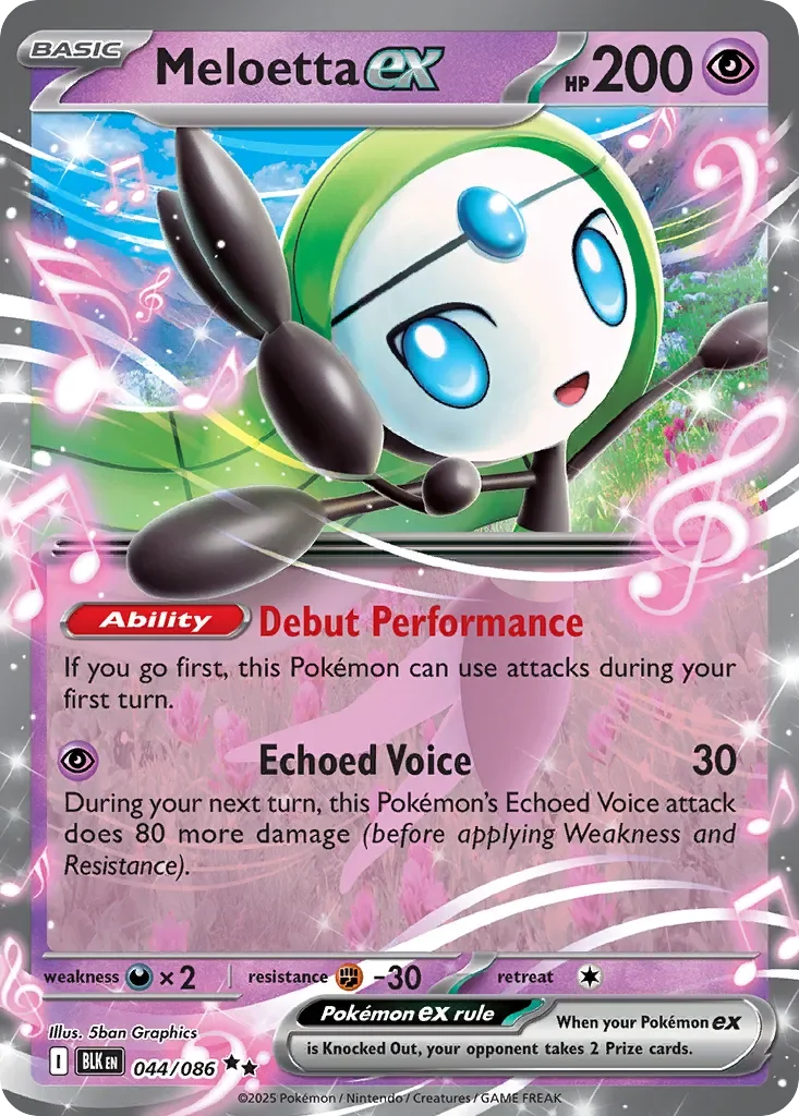 Meloetta ex 「BLK 044/086」「EN」