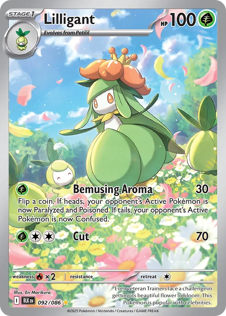 Lilligant 「BLK 092/086」「EN」