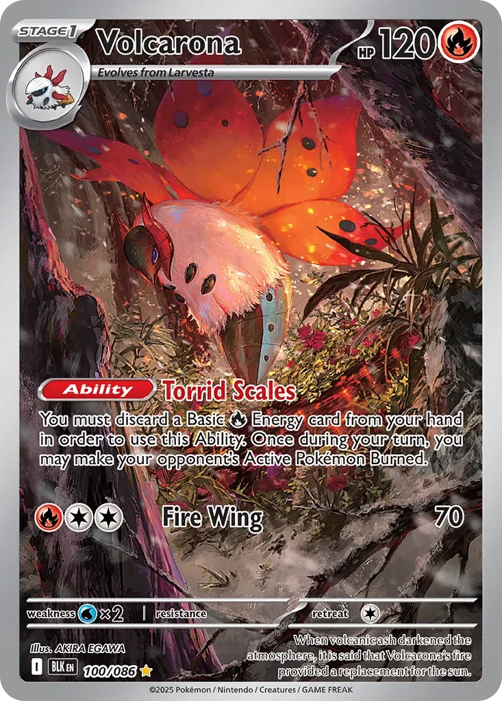 Volcarona 「BLK 100/086」「EN」