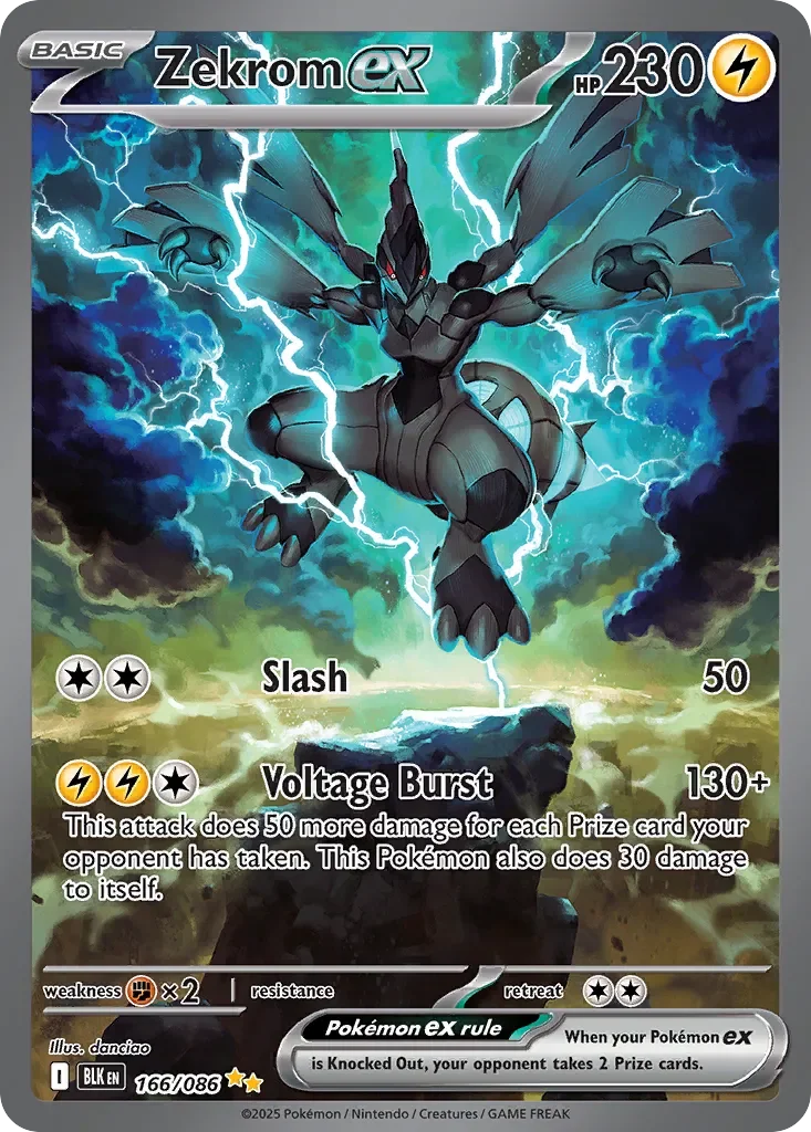 Zekrom ex 「BLK 166/086」「EN」