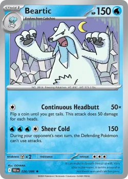 Beartic #026/086 · Pokémon