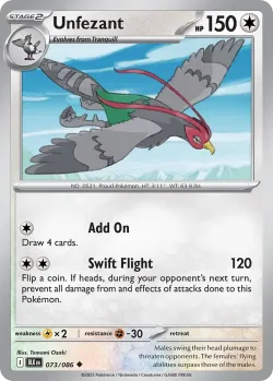 Unfezant #073/086 · Pokémon
