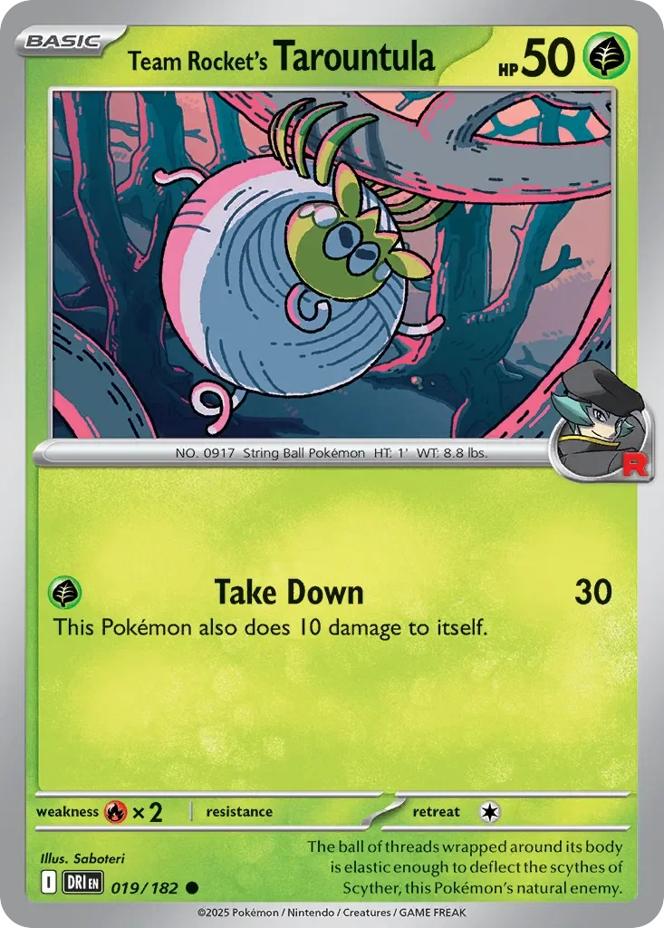 Team Rocket's Tarountula 「DRI 019/182」「EN」