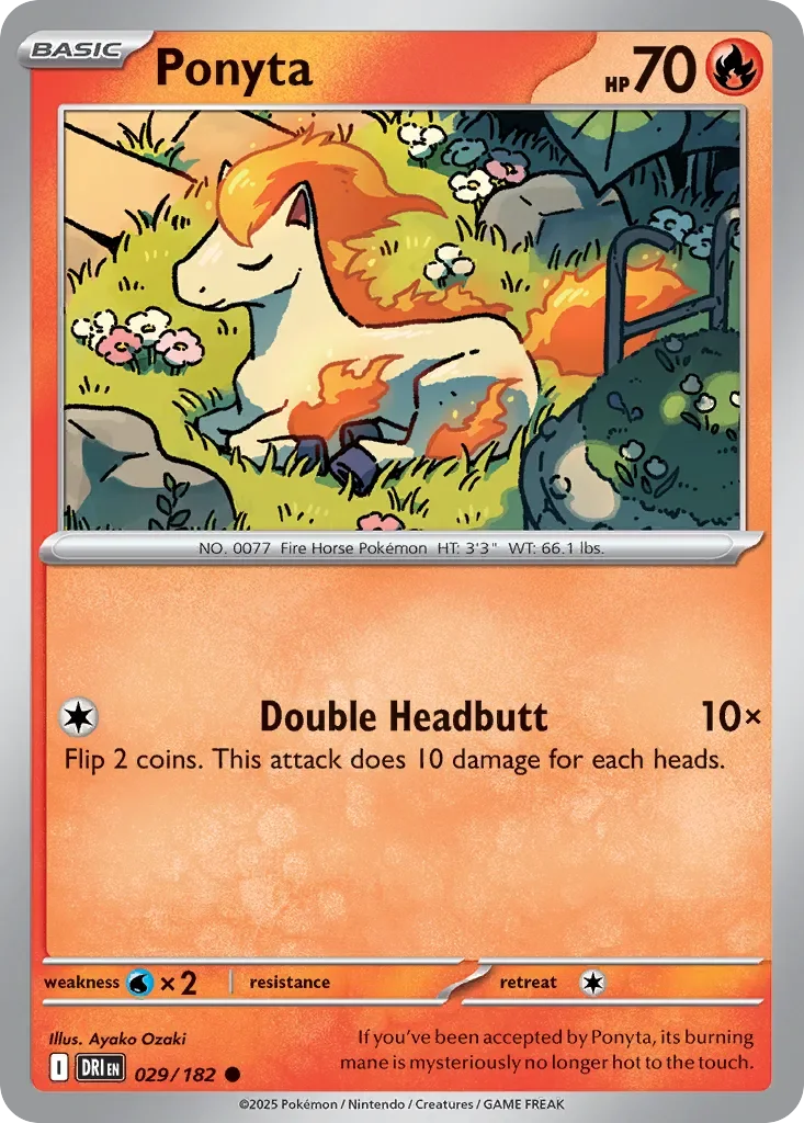 Ponyta 「DRI 029/182」「EN」