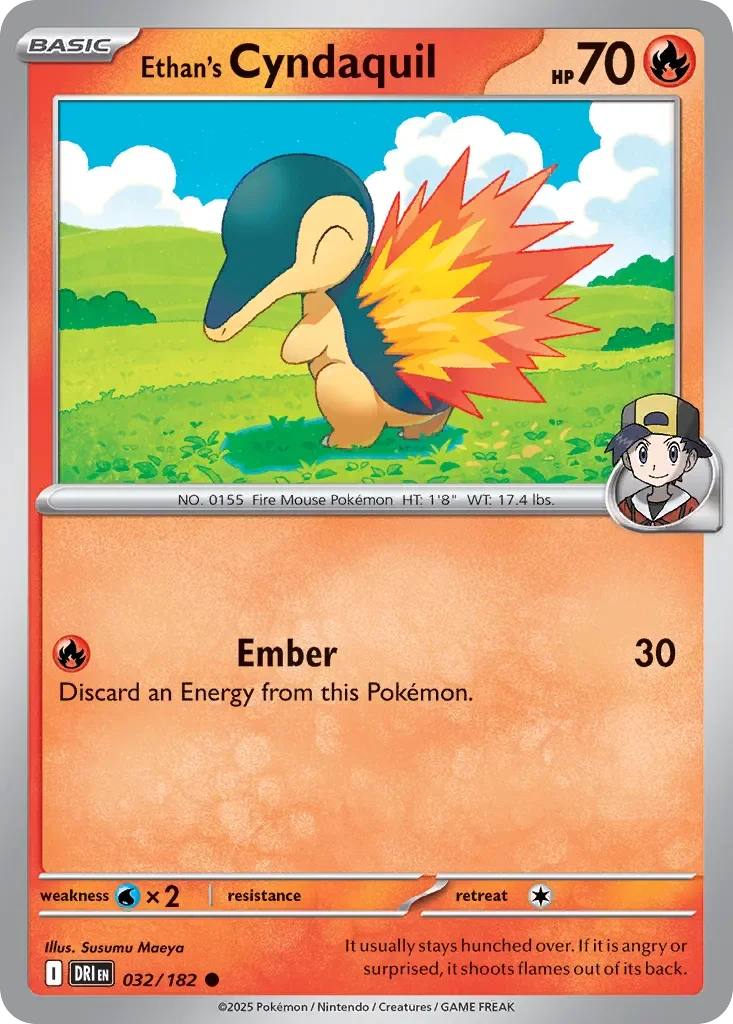 Ethan's Cyndaquil 「DRI 032/182」「EN」