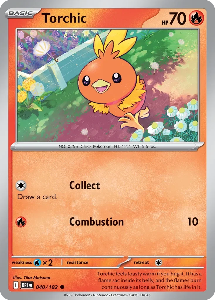 Torchic 「DRI 040/182」「EN」