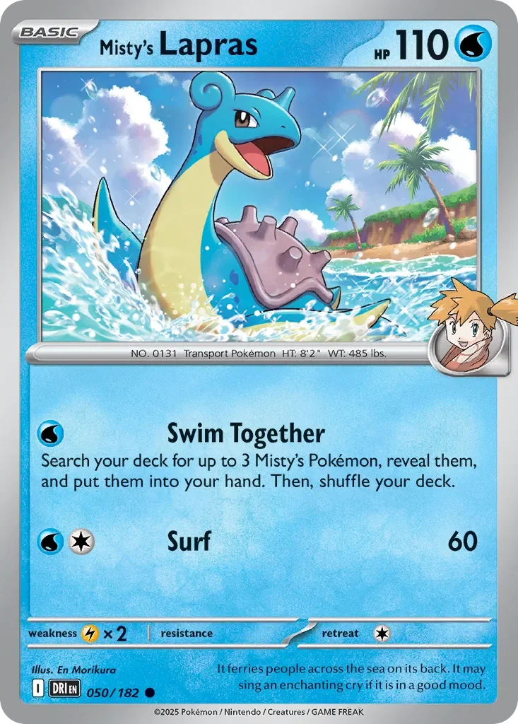 Misty's Lapras 「DRI 050/182」「EN」