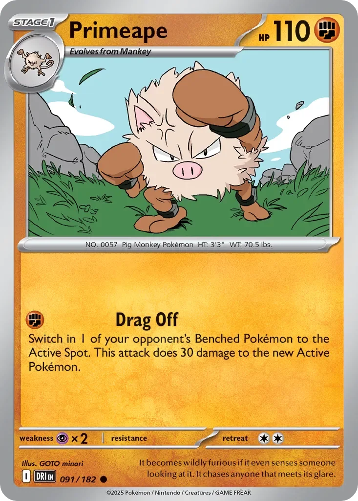 Primeape 「DRI 091/182」「EN」
