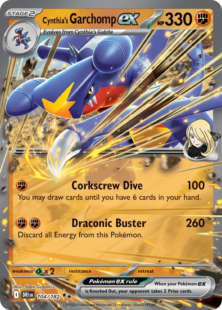 Cynthia's Garchomp ex 「DRI 104/182」「EN」