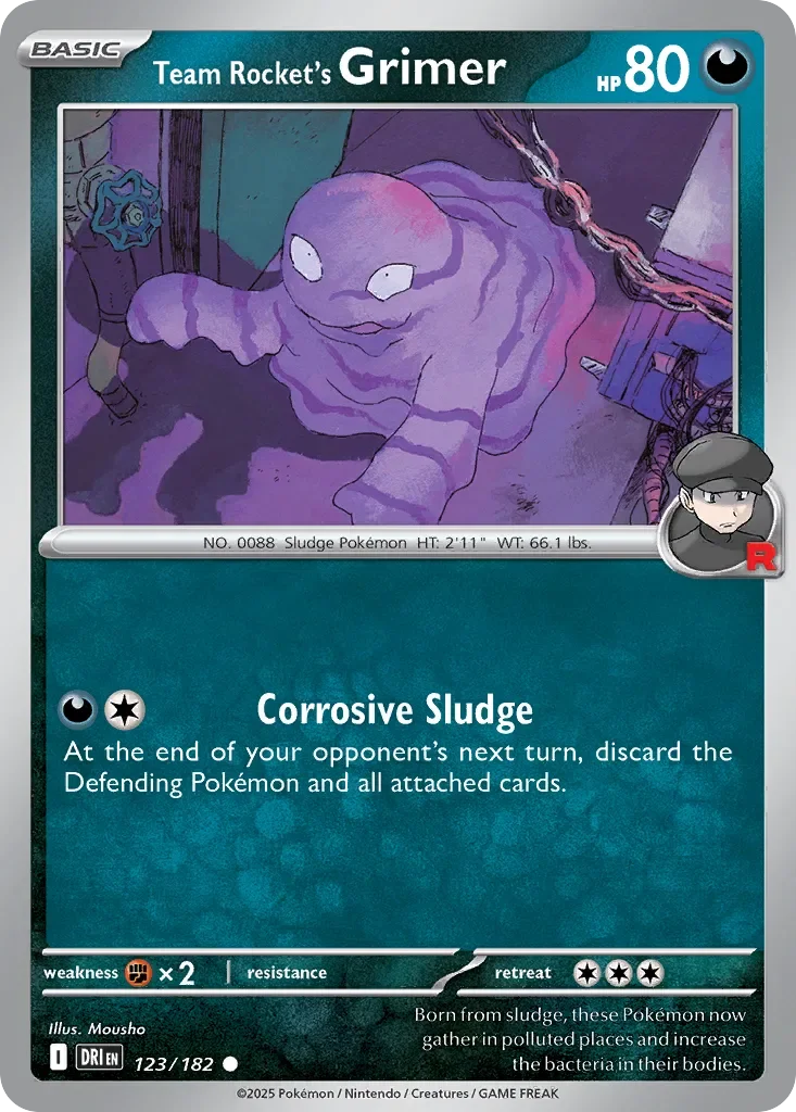 Team Rocket's Grimer 「DRI 123/182」「EN」
