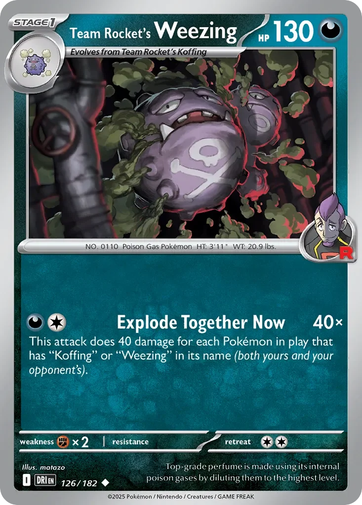 Team Rocket's Weezing 「DRI 126/182」「EN」