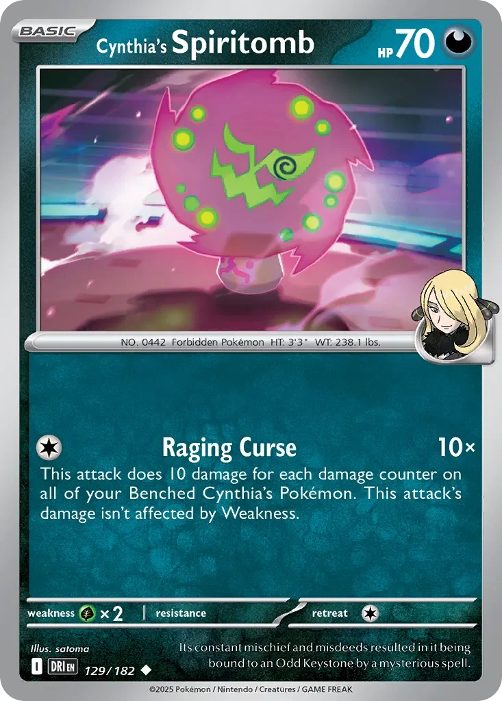 Cynthia's Spiritomb 「DRI 129/182」「EN」
