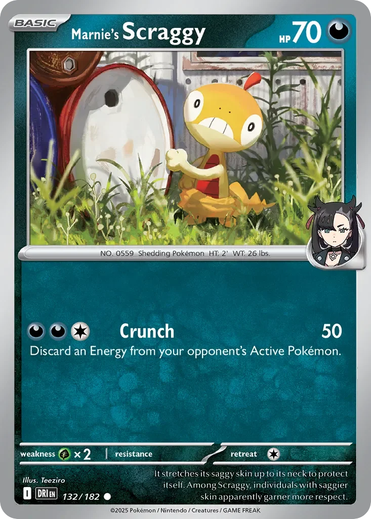 Marnie's Scraggy 「DRI 132/182」「EN」