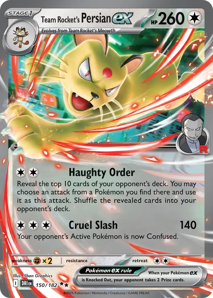 Team Rocket's Persian ex 「DRI 150/182」「EN」