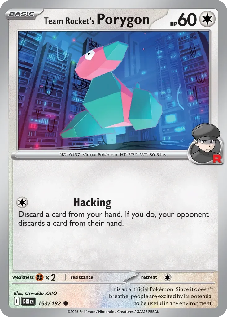 Team Rocket's Porygon 「DRI 153/182」「EN」