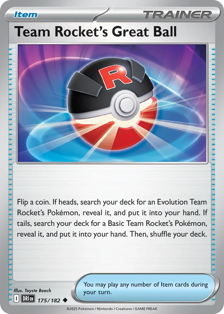 Team Rocket's Great Ball 「DRI 175/182」「EN」
