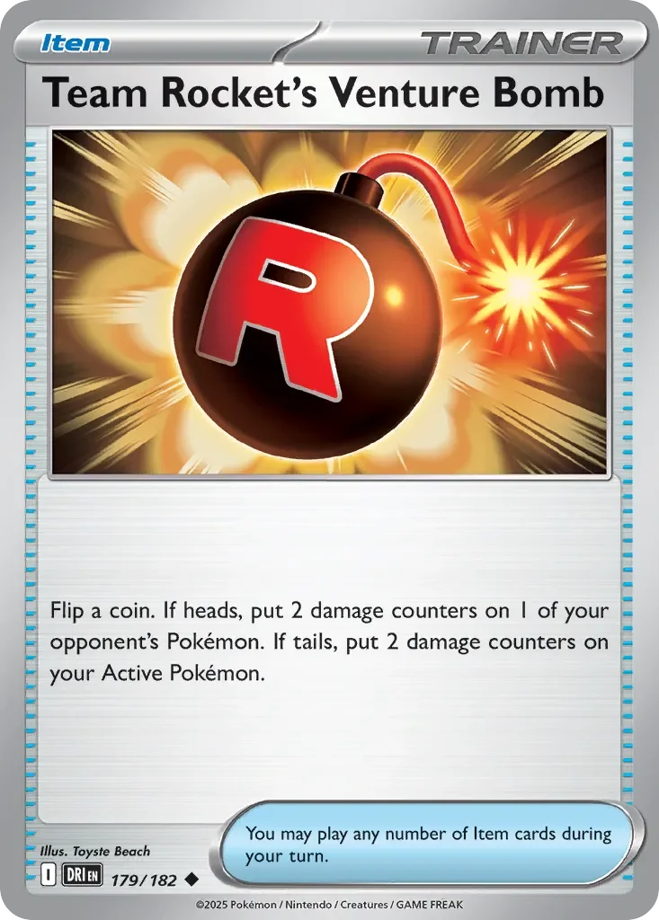 Team Rocket's Venture Bomb 「DRI 179/182」「EN」