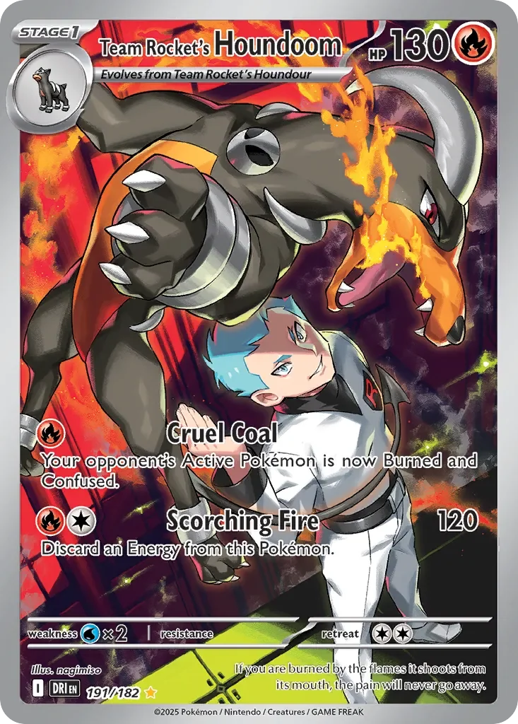 Team Rocket's Houndoom 「DRI 191/182」「EN」