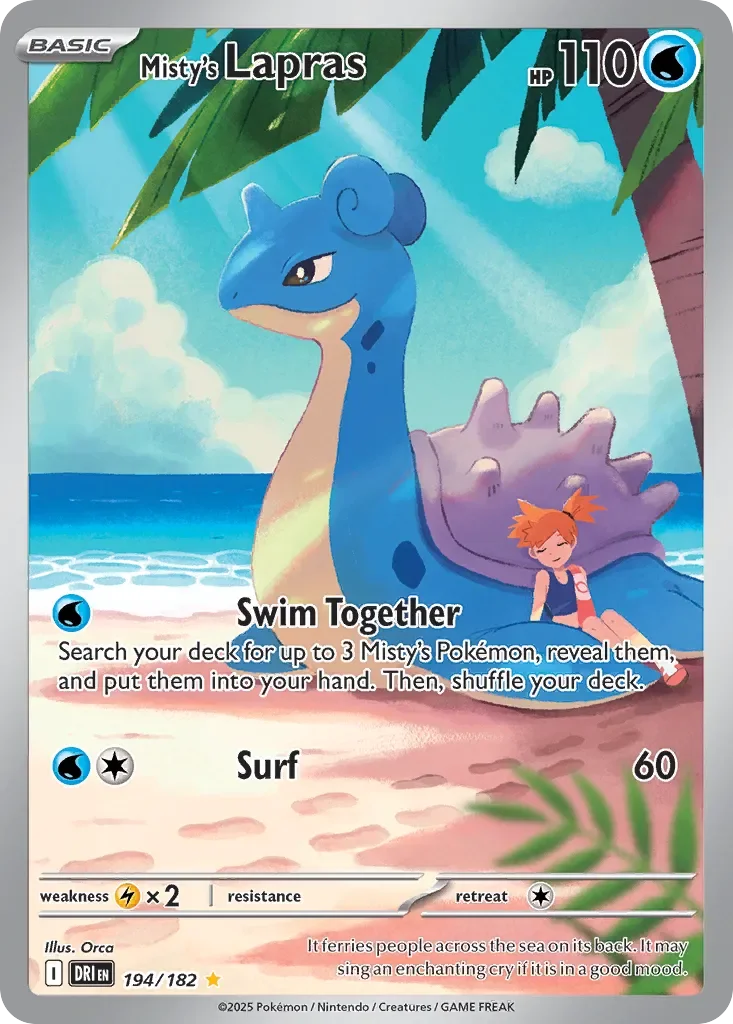 Misty's Lapras 「DRI 194/182」「EN」