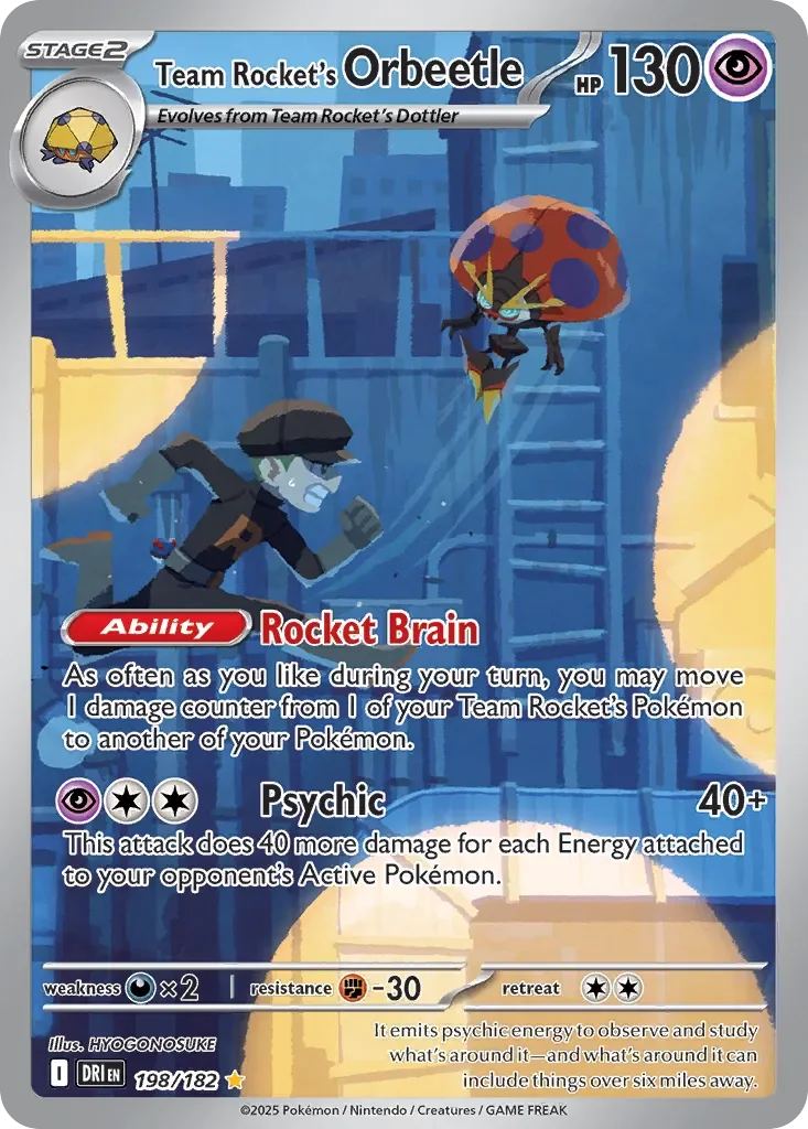 Team Rocket's Orbeetle 「DRI 198/182」「EN」