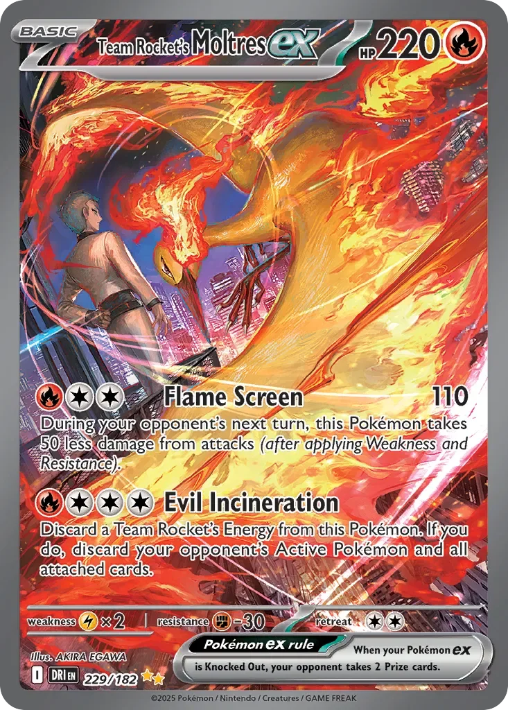 Team Rocket's Moltres ex 「DRI 229/182」「EN」