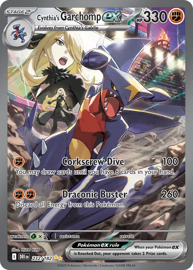 Cynthia's Garchomp ex 「DRI 232/182」「EN」