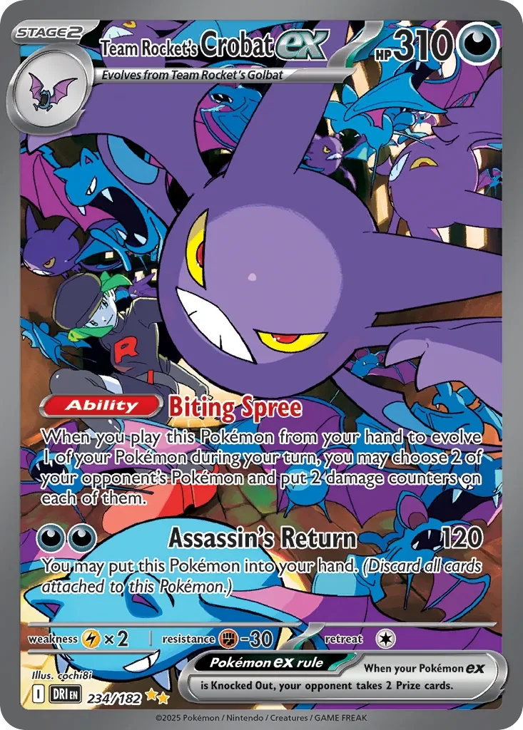 Team Rocket's Crobat ex 「DRI 234/182」「EN」