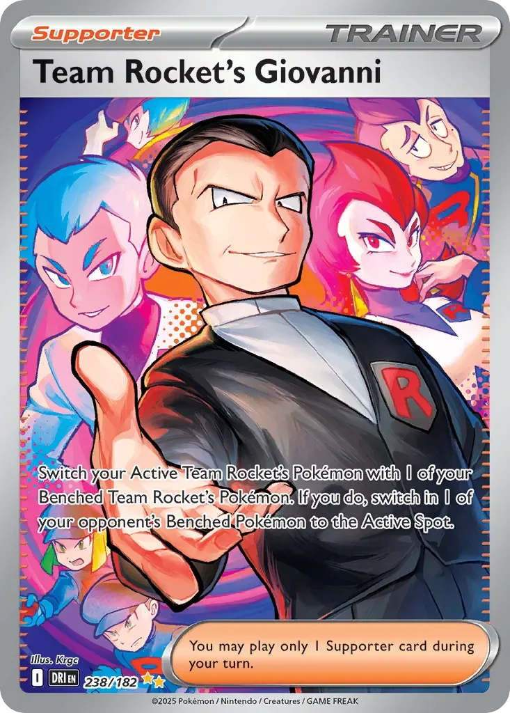 Team Rocket's Giovanni 「DRI 238/182」「EN」