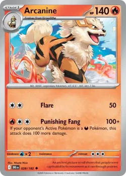 Arcanine #028/182 · Pokémon