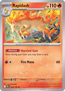 Rapidash #030/182 · Pokémon