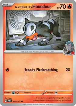 Team Rocket's Houndour #037/182 · Pokémon