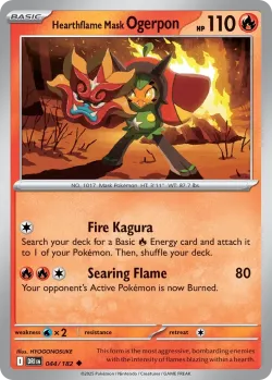 Hearthflame Mask Ogerpon #044/182 · Pokémon
