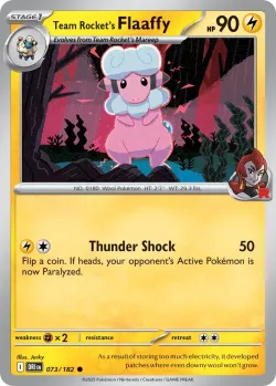Team Rocket's Flaaffy #073/182 · Pokémon