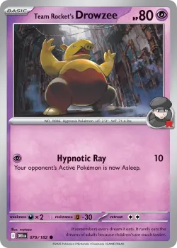 Team Rocket's Drowzee #079/182 · Pokémon