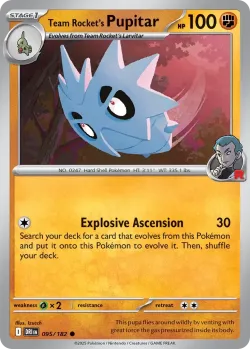 Team Rocket's Pupitar #095/182 · Pokémon